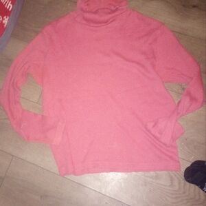 Christopher & Banks American Apparel Coral Turtleneck